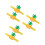 6Pcs Pineapple Craft Organizer Soft Wrist Cushion Sewing Needle Holder 6