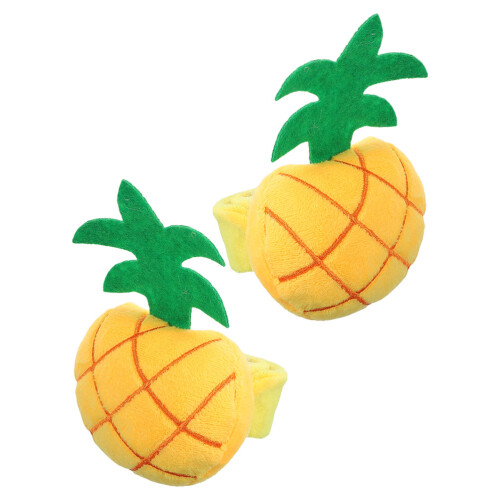 6Pcs Pineapple Craft Organizer Soft Wrist Cushion Sewing Needle Holder 2