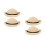 4Pcs Tiny Straw Hats for Dolls Lightweight Craft Decorations 4