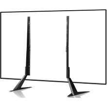 Suptek Universal TV Stand 65 inch, Metal TV Feet Legs for 20-65 inch LCD/LED/OLED/Plasma Flat&Curved Screens Height Adjustable with VESA 75x75mm to 8