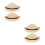 4Pcs Tiny Straw Hats for Dolls Lightweight Craft Decorations 8