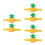 6Pcs Pineapple Craft Organizer Soft Wrist Cushion Sewing Needle Holder 7