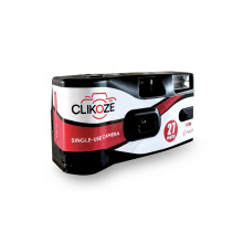 Clikoze Disposable Camera with 27 Exposures - Ultramax ISO 400 35mm Single-Use Film Camera with Flash (1 Disposable Camera)