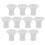 50Pcs Cooker Lid Seal Ring Rubber Overpressure Plug 2