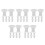 50Pcs Cooker Lid Seal Ring Rubber Overpressure Plug 6