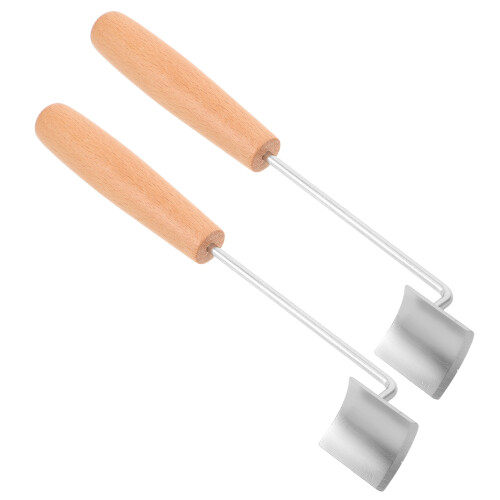 8Pcs Stainless Steel Corn with Wood Handle for Home Kitchen Use