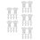 50Pcs Cooker Lid Seal Ring Rubber Overpressure Plug 5