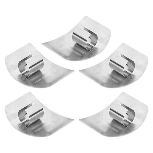 10Pcs Compact Stainless Steel Finger Protectors Kitchen Safety Tool