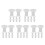 50Pcs Cooker Lid Seal Ring Rubber Overpressure Plug 8