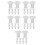 50Pcs Cooker Lid Seal Ring Rubber Overpressure Plug 7