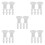 50Pcs Cooker Lid Seal Ring Rubber Overpressure Plug 10