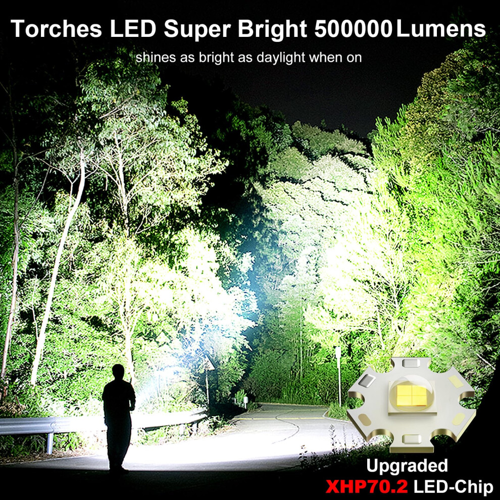 Shadowhawk Rechargeable Torch 500000 Lumen Torches Led Super Bright 50 5002949150094