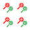 8Pcs Multi Color Double Sided Plastic Paddles for Classroom Voting 4