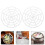 40Pcs Plastic Fermenting Weights for Pickle Jar White Vegetable Press 11