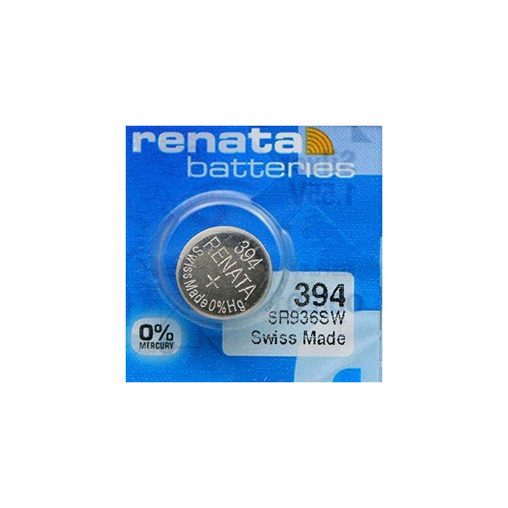 Renata Battery 394 Sr936sw 1.55V Swiss Made Silver 5009561603120