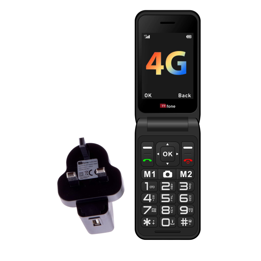 Ttfone Black Used - Tt760 - / Mains Charger / O2 - Image 4