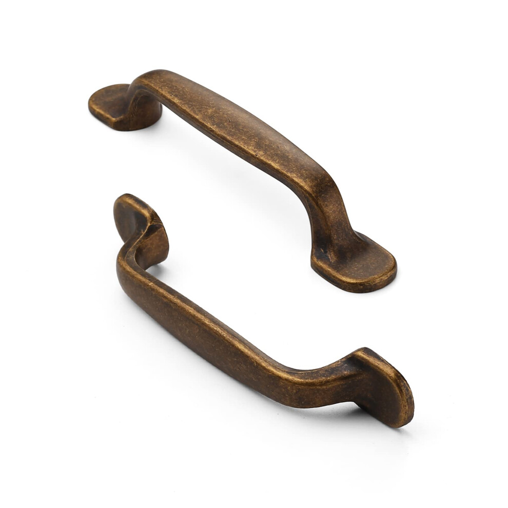 Furniware 5Pack Antique Brass Kitchen Cupboard Handles, Cabinet Hardware Drawer Appliance Pulls, Kitchen Cabinet Drawer Wardrobe Door Handles,Brass- 39284020
