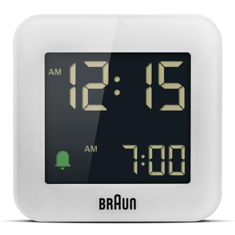 Braun Digital Travel Alarm Clock With Snooze, Comp
