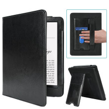 MMK Kindle Paperwhite Case 7"/6.8"(12th/11th Generation-2024/2021), Premium PU Leather Smart Cover with Hand Strap Card Slot, for Kindle Colorsoft Si