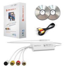 VHS to Digital Converter, USB Video Capture Card, Video Capture Device, RCA TO USB Converter,Convert VHS VCR Hi8 Mini DV to Digital/DVD,For Tape Play