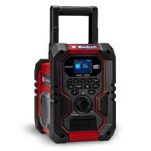 Einhell cordless building site radio TE-CR 18 Li DAB+/FM/BT - Solo Power X-Change (18 V, DAB+, FM, Bluetooth, AUX, USB, automatic station search, TFT