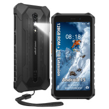 Ulefone RugKing 2 Pro Rugged Smartphone, 128GB/2TB TF, Dock Charging, Android 15 Mobile Phones, 5.45 inch Tough Screen, IP68 Waterproof Outdoor SIM F
