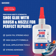 GH1200 2IN1 Shoe Glue Sole Repair Waterproof with Brush Applicator and