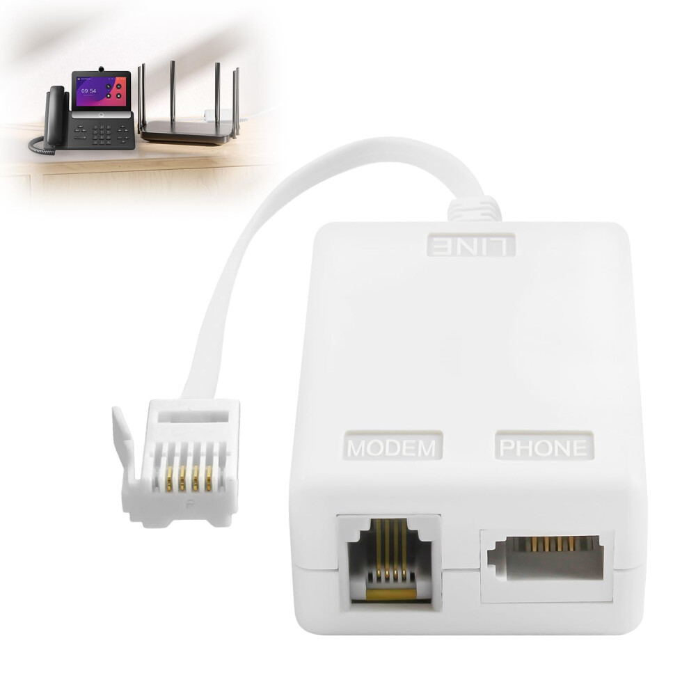 Bt Plug To Adsl Rj11 Broadband Internet Microfilter Splitter, Bt Socket, Supports Landline Modem Router, Adsl Socket For Broadband Modems For Wifi Pl 57566405