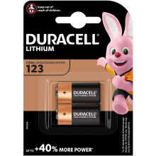 Photo Battery Duracell 10 "Ultra DL 123 Lithium Pack of 2