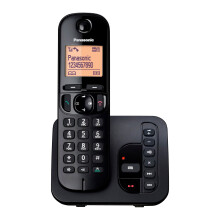 Panasonic KX-TGC220EB DECT Cordless Phone with Answering Machine, 1.6 inch Easy-to-Read Backlit Display, Nuisance Call Blocker, Hands-Free Speakerpho