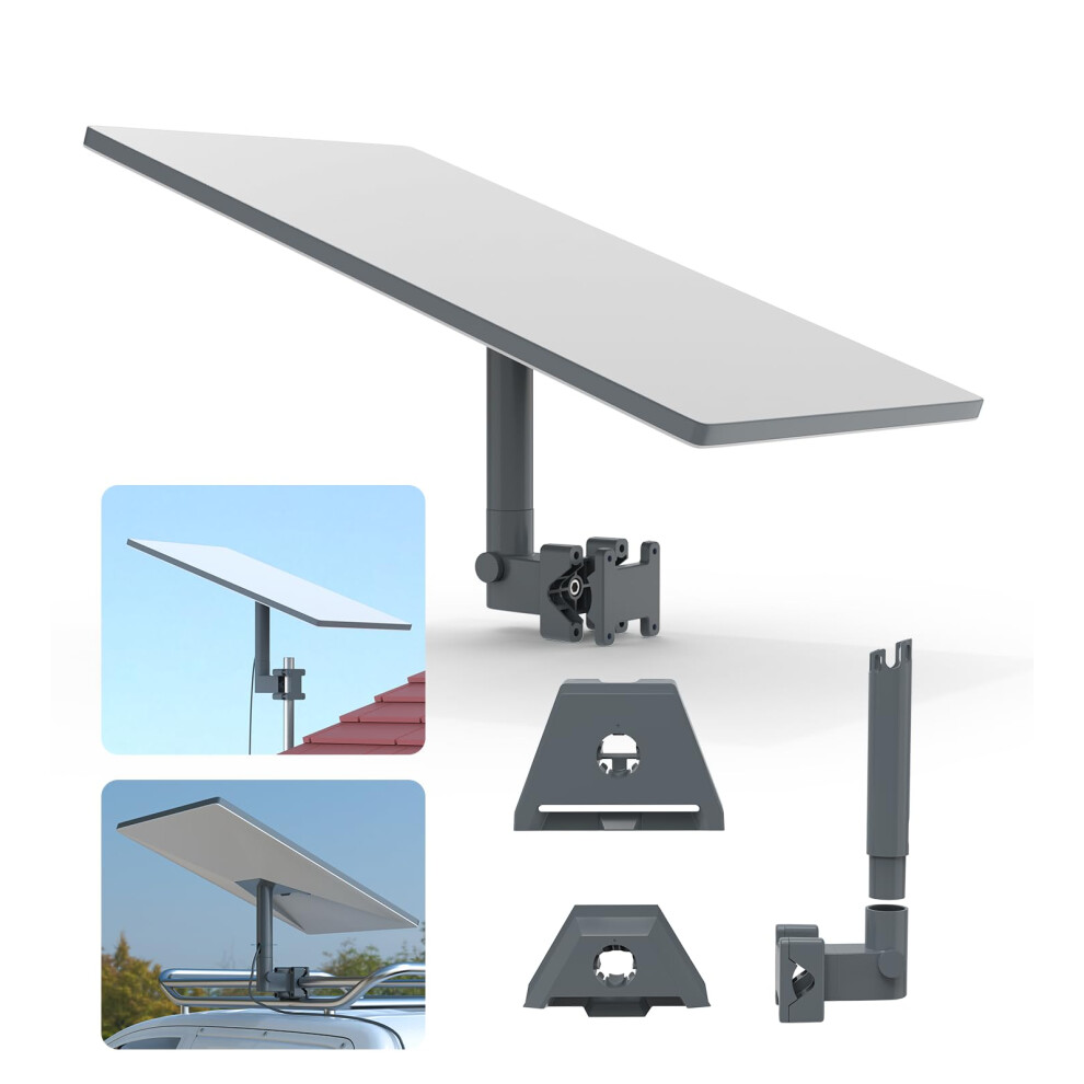 Holaca Mount For Starlink Standard 4X / 4 / Gen 3 / Mini / Mini X, Adjustable Rv Ladder Mount, Stable Hold, Accessory For Starlink Internet Kit 5002240440887