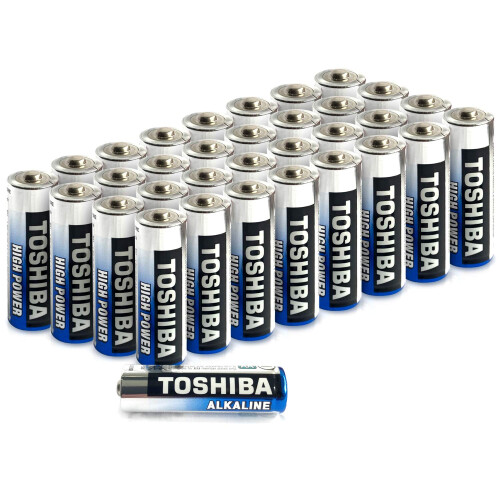 Toshiba Toshiba AA Alkaline Batteries 40 Pack | High Power