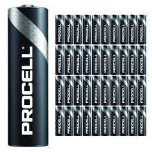 40 Pack - Duracell Procell AA Batteries | 1.5V Industrial Power Alkaline Battery