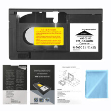 CHEEYYIIE VHS-C Cassette Adapter Compatible with VHS-C SVHS Camcorders JVC RCA Panasonic Motorized VHS Cassette Converter (Not Compatible with 8mm /