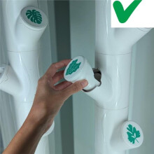 20pcs Durable Pod Caps for Gardyn YPods, Hydroponic Plastic Cover White Enhance Nutrient Preservation