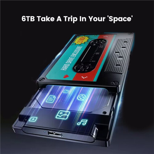 2.5'' Inch Hard Drive Enclosure USB C  III Classic SSD HDD External Case Storage Box Shockproof for PC Laptop Type C 2