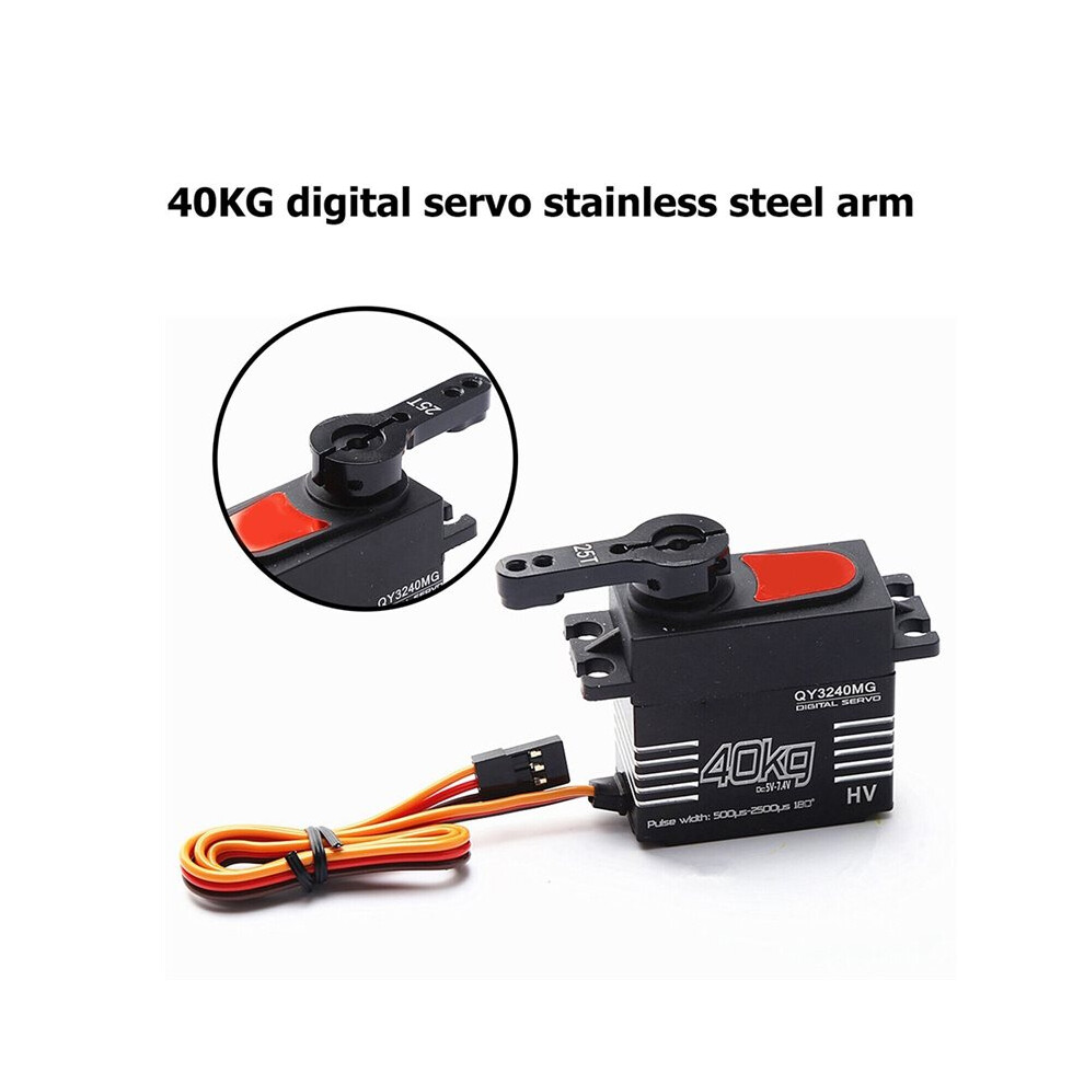 40Kg Waterproof High-Speed Digital Servo High Torque Metal Gear With 25T Servo Arm Digital Servo Kit For 1/8 1/10 Rc Car 4714185130891