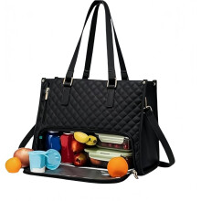 3 In1 Tote Bag for Women Lunch -Insulated Compartment, Removable Lunch Bag for Work, Travel, Office
