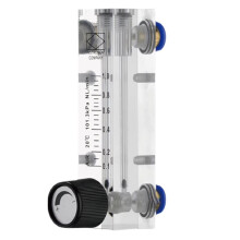 New LZM-4T Acrylic Flow Meter 0.05-0.5LPM 6mm Adjustable Panel Mount Gas Rotameter Variable Area Air Flow Controller