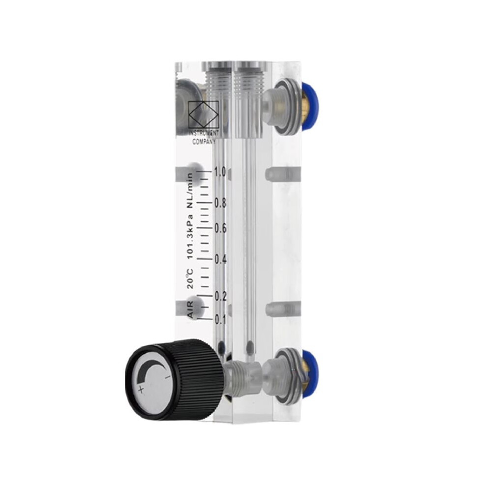 New Lzm-4T Acrylic Flow Meter 0.05-0.5Lpm 6Mm Adjustable Panel Mount Gas Rotameter Variable Area Air Flow Controller 4713241306102