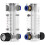 New LZM-4T Acrylic Flow Meter 0.05-0.5LPM 6mm Adjustable Panel Mount Gas Rotameter Variable Area Air Flow Controller 4