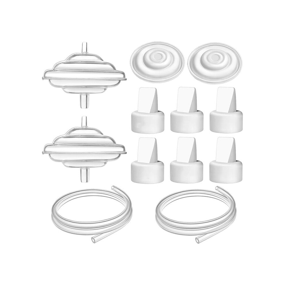 Breast Pump Parts for Spectra, Replace Duckbill Valves Tubes Backflow Protector Membrane for Spectra S1 S2 9