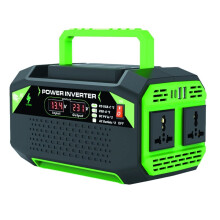 500W Car Inverter with Dual Universal Sockets (12V to 220V) & Dual USB Fast Charging Type-C GB Plug