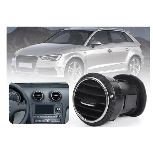 4Pcs New Front Dashboard Air Vent Air Conditioner AC Grille Diffuser Panel 8P0820901 for  A3 S3 8P 2004-2013 2
