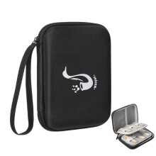 Muspor Reeds Case Storage Bag Reed Carrying Holder for Clarinet Saxophone Portable Clarinet Reeds Case 15Pcs Storage Black