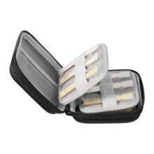 Muspor Reeds Case Storage Bag Reed Carrying Holder for Clarinet Saxophone Portable Clarinet Reeds Case 15Pcs Storage Black