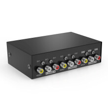 AV RCA Switch Box 2 in 1 out, MT-ViKI AV Switcher Composite Video L/R Audio Selector Box for DVD STB Game Consoles