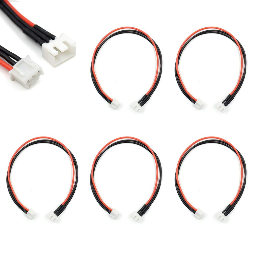 Jst-Xh 2S Balance Plug Extension Lead Wire 200Mm 5 Pcs For Lipo Battery Balance Charging 22Awg Silicone 19546230
