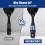 WORKPRO 3-Piece Impact Socket Adapter Set, 1/4" Hex Shank 5
