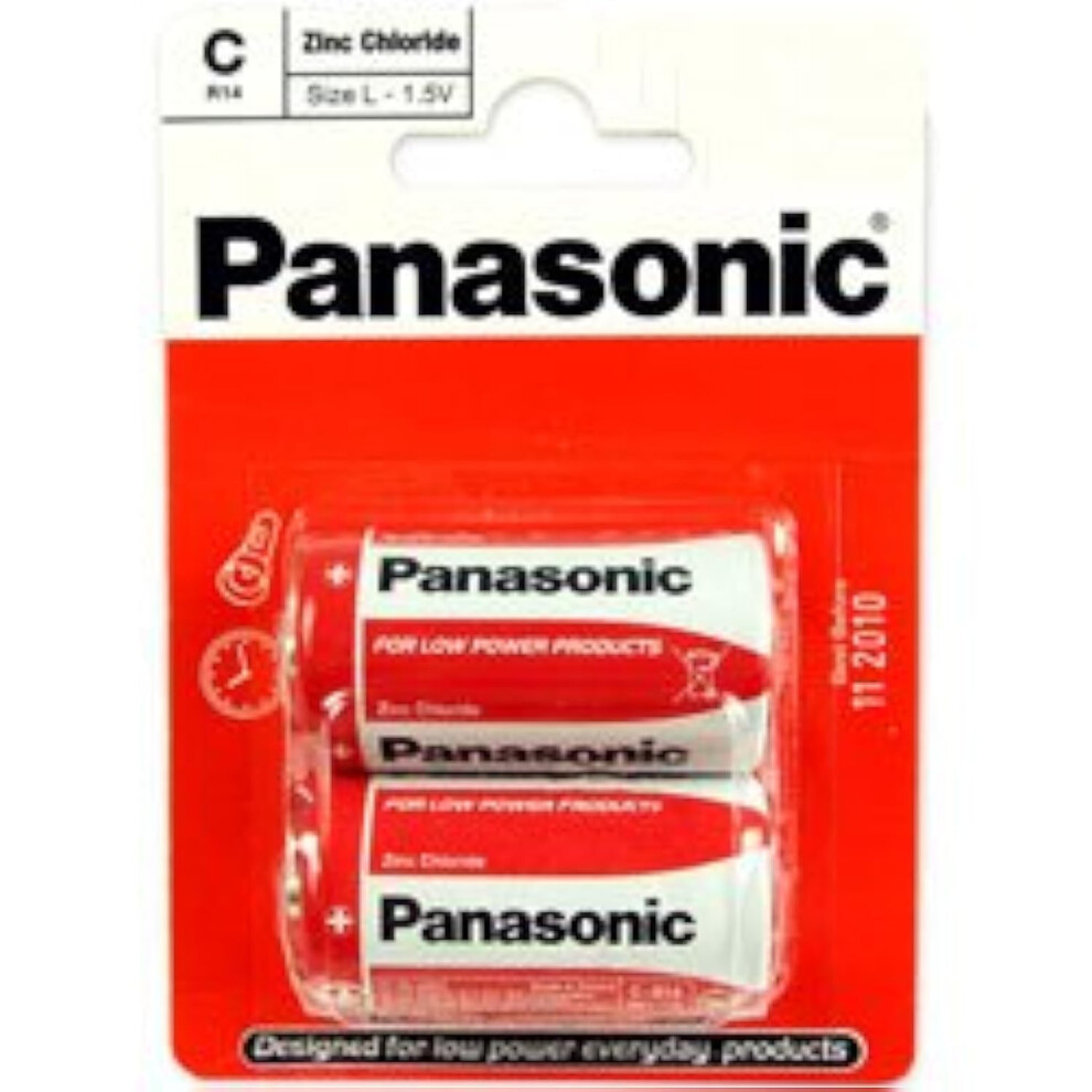 Photos - Battery Panasonic R14RZ-2BP Zinc Chloride C Size  - 2 Packs 